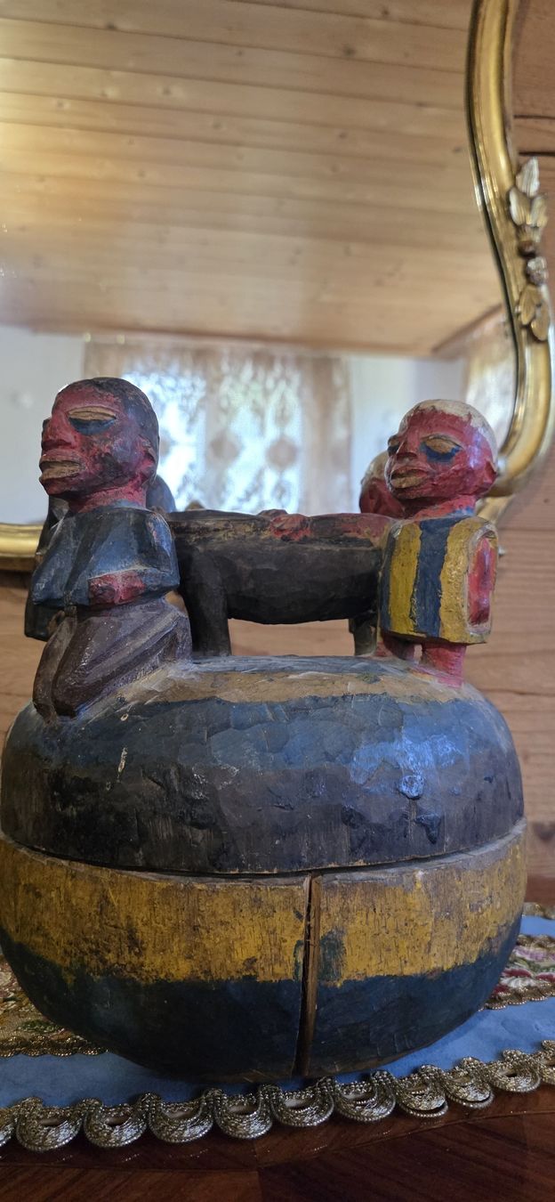 Figuren: Antike Kunstvolle Yoruba Ritual Schale – Gebraucht aus Wolfhalden von Nati-Nati 2