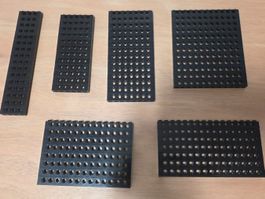 LEGO Technic Konvolut – 69 schwarze Lochsteine / Bricks