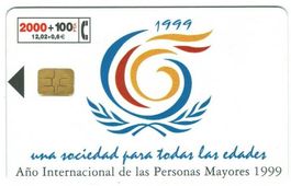 Telefonkarte Spanien CP-157 Personas Mayores