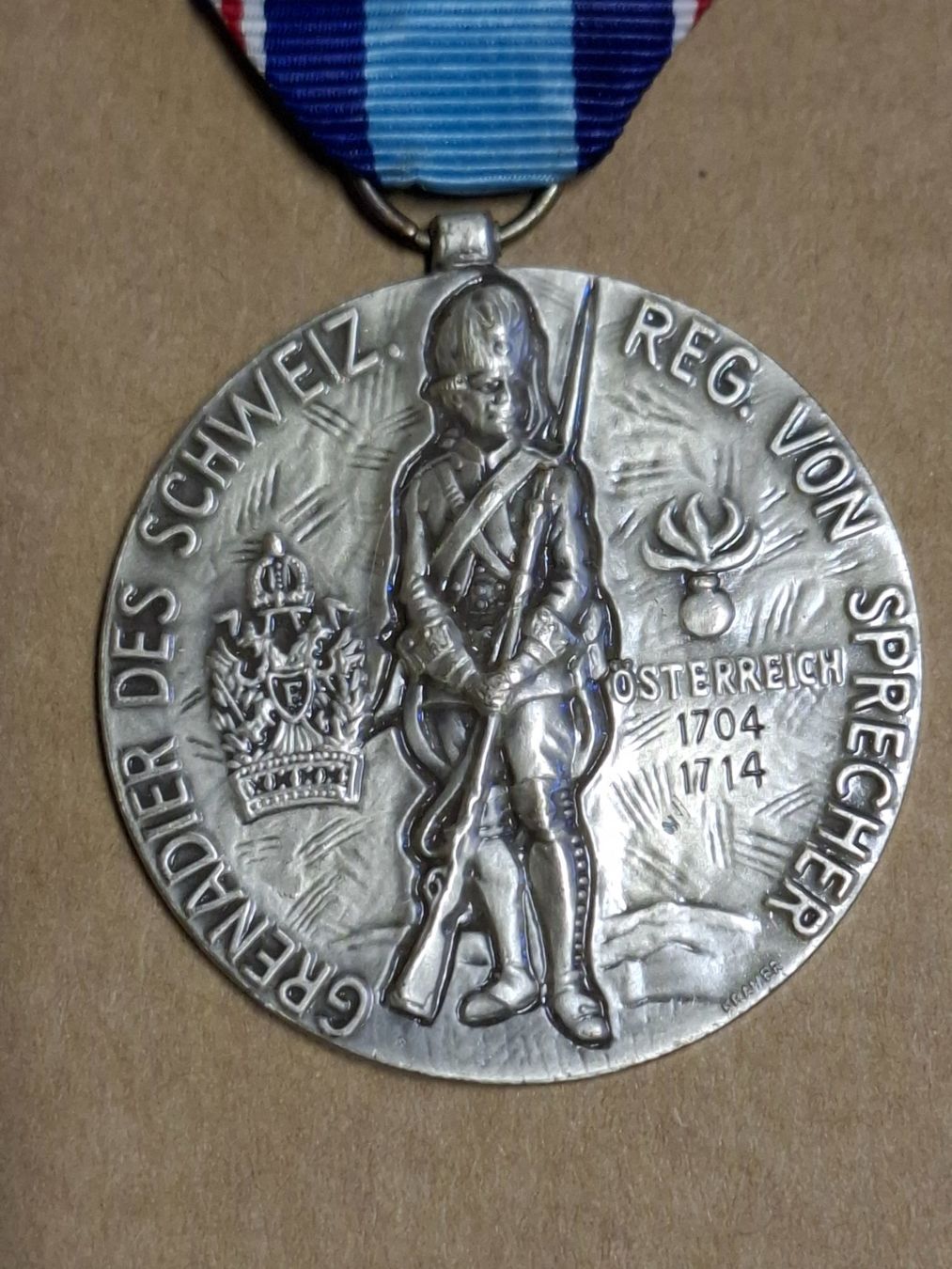 Medaglie: Schweiz Reg. Von Sprecher (B729) – Usato da Schwanden GL venduto da Suvorov