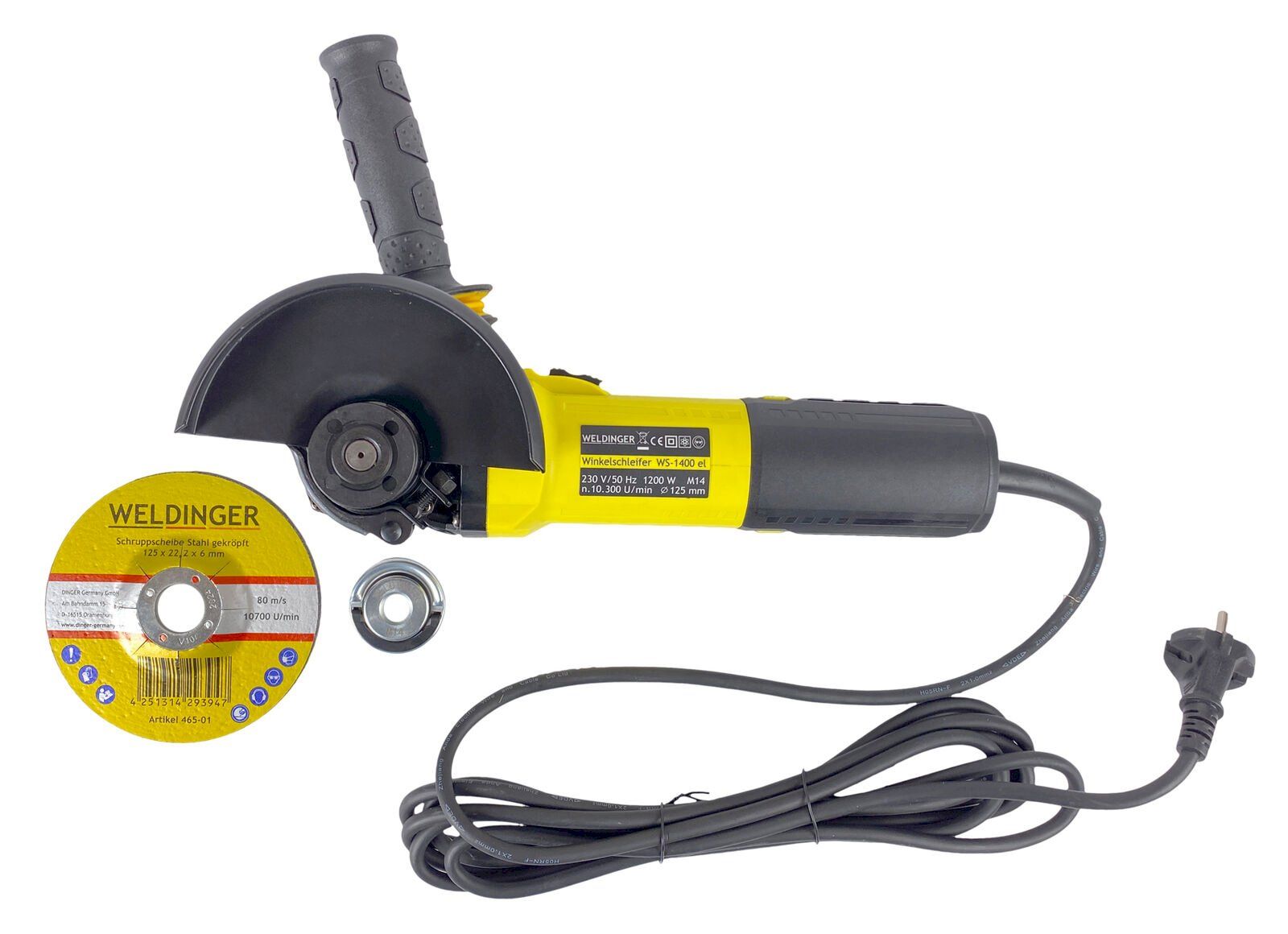Alle Maschinen: WELDINGER Winkelschleifer WS-1400el – Neu und originalverpackt aus Bottighofen von zaap