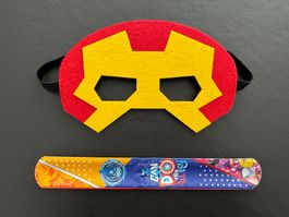 Marvel Iron Man & Captain America - Maske & Armband