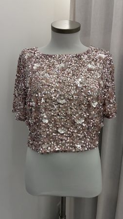 Lace&Beads Pailletten Top XL, perfekt für den Frühling!
