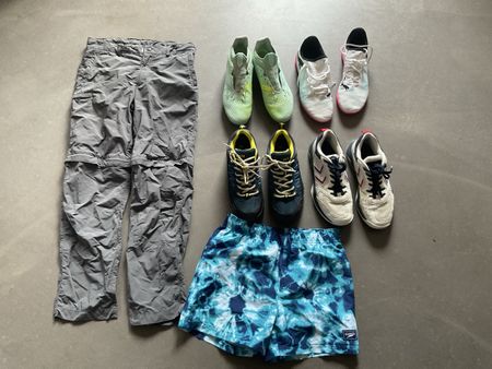 Kinder Sportschuhe - Kinder Badehose - Kinder Wanderhose 