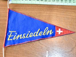VINTAGE Wimpel klein EINSIEDELN nos ST. GALLER STICKEREI