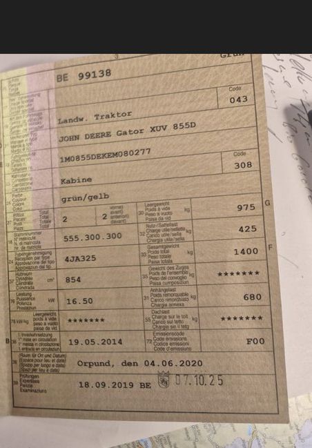 John Deere Tracteurs: John Deere Gater XUV 855D – D'occasion à Buch am Irchel par pwe_6kpn 9