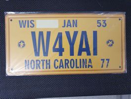 Nummernschild NORTH CAROLINA USA Amerika