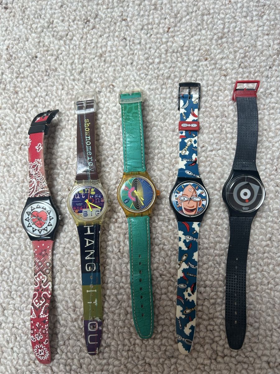 Swatch Orologi: 9 alte Swatch-Uhren – Usato da Möhlin venduto da minicabrio 2