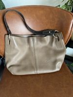 Sac à main en cuir femme beige