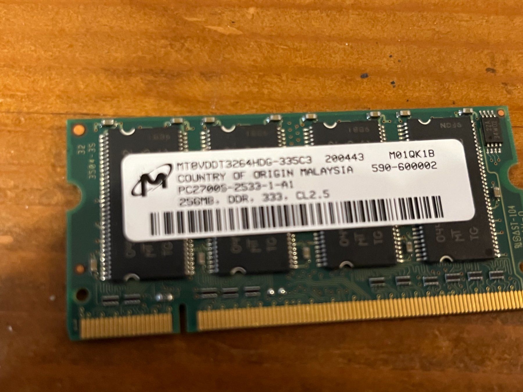 Memory / RAM: 256 MB DDR 333 CL2.5 – Gebraucht aus Winterthur von fla_hwg8