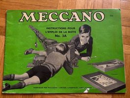 2 modes d'emploi no 1 et 3A MECCANO (No Stokys)