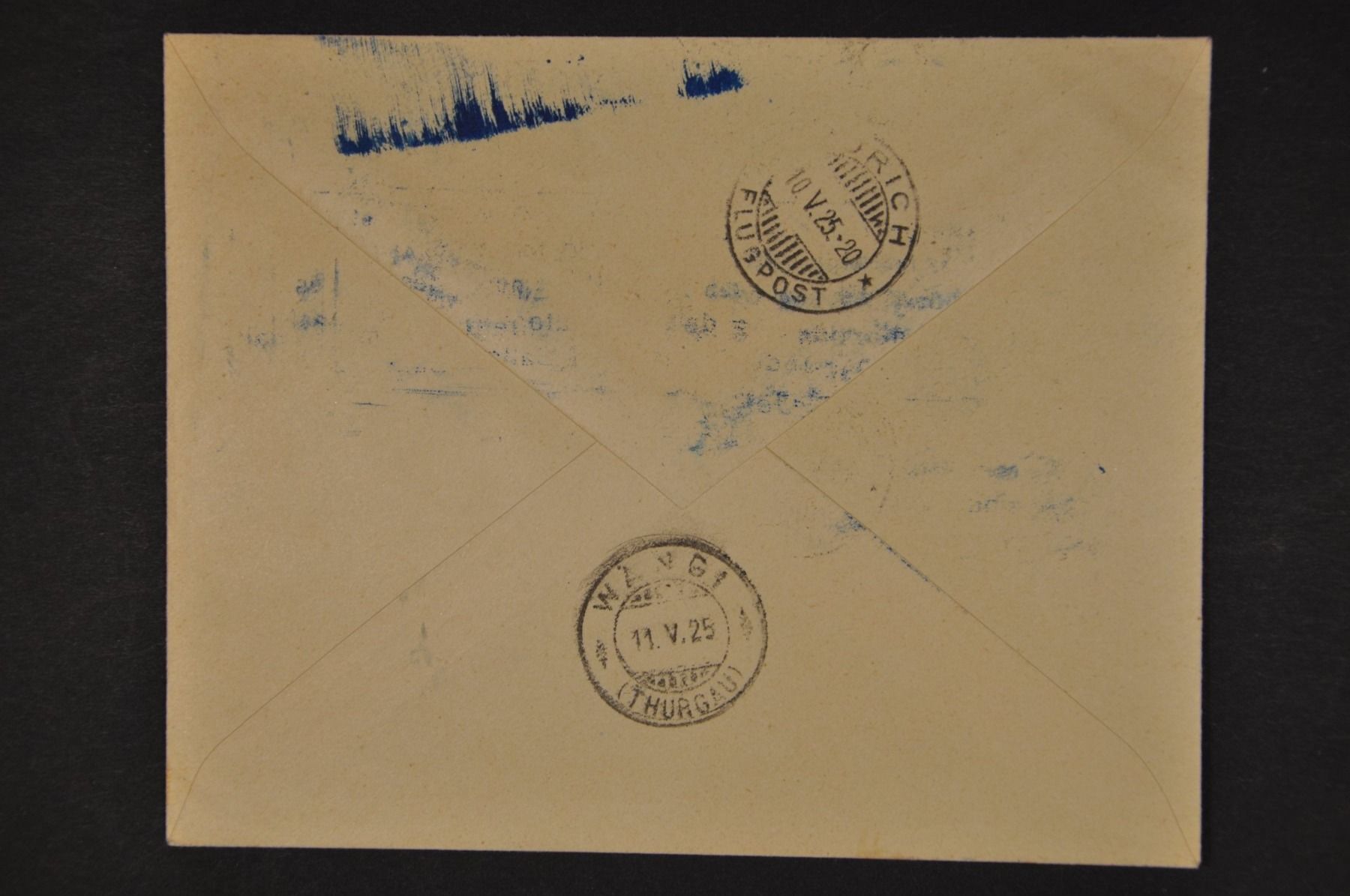 Alle Briefmarken: 1925 Flug Basel-Zürich Soldatendenkmal – Gebraucht aus Wolfhalden von Zinauktion 1