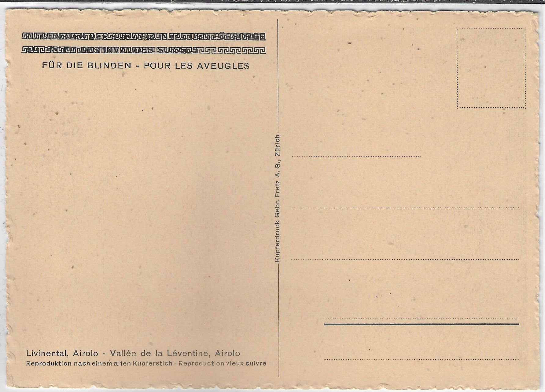 Cartoline postali: Vallee de la Leventine - Airolo – Usato da Ettingen venduto da Kartenplanet 1