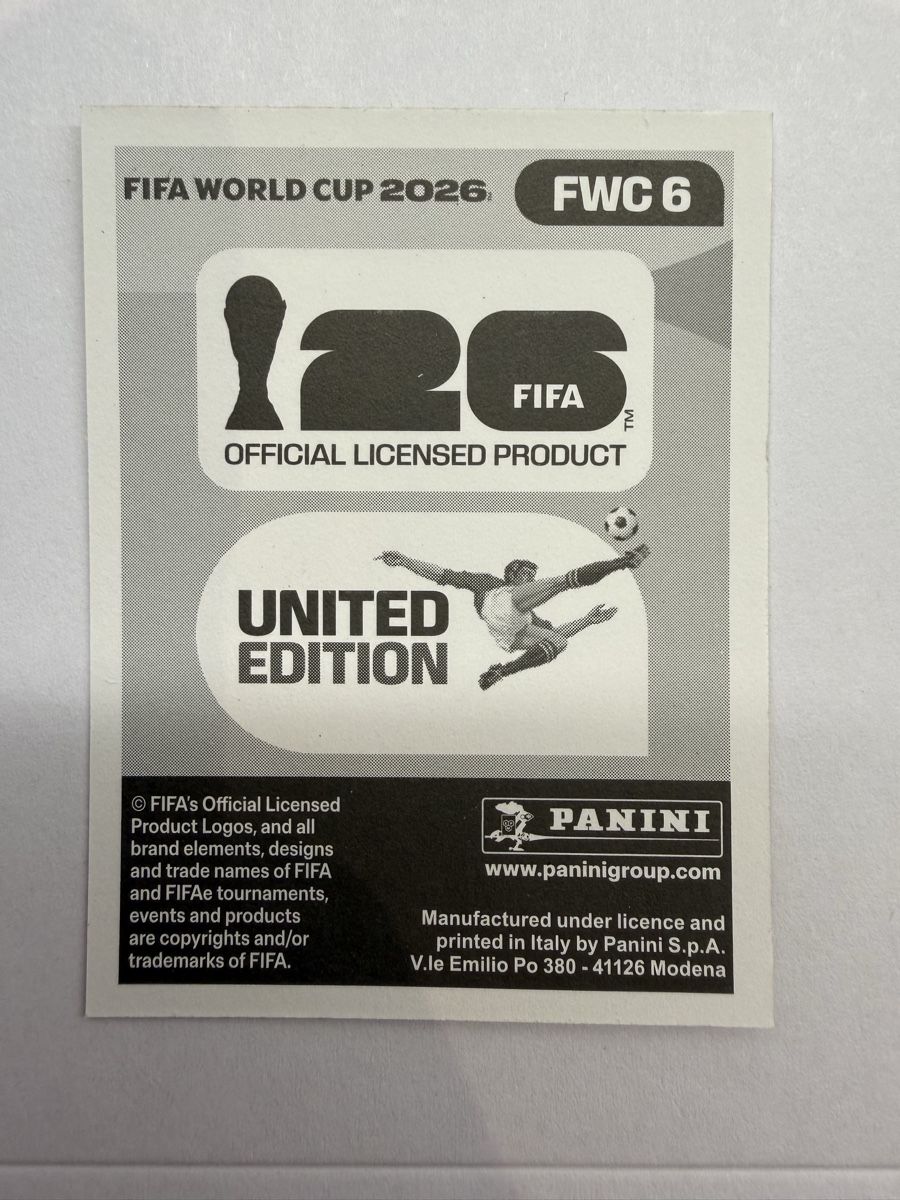 Panini Carte collezionabili: Panini Sticker FWC 6 Trophy red WM 2026 – Nuovo (secondo la descrizione) da Wolfhausen venduto da lunaire01 1