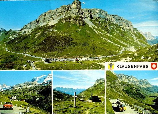 Ansichtskarten: KLAUSENPASS Auto - Postauto – Gebraucht aus Jona von philajona