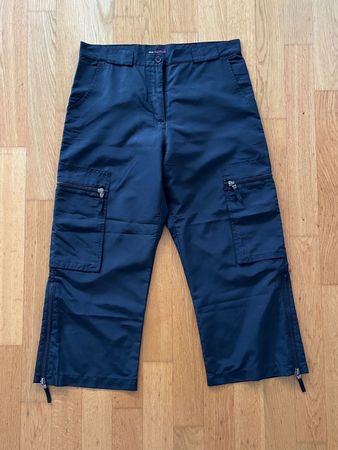 3/4-Hosen Damen schwarz, H&M L.O.G.G., Gr. 40