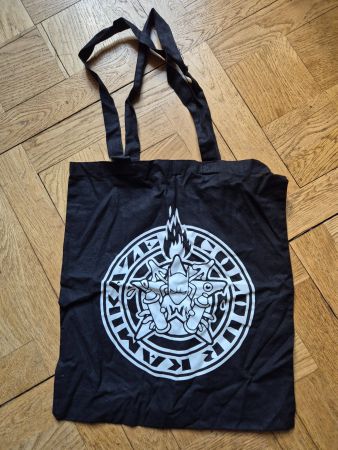 Schwarze Stofftasche WON Graffiti Bag Kamikaze Colour