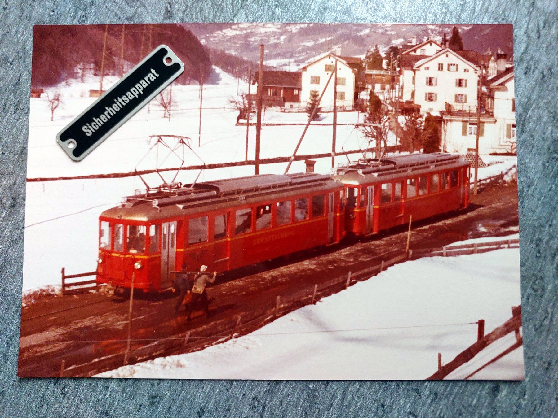 Cartoline postali: Sernftalbahn Triebwagen - Foto – Usato da Schönenwerd venduto da Steidi