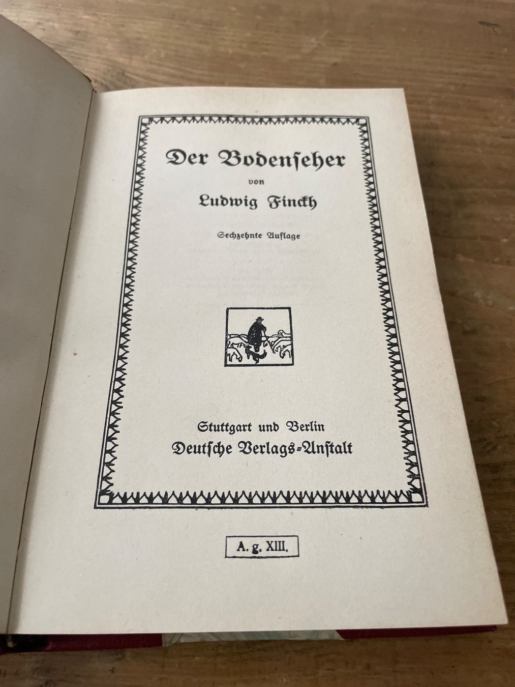 Libri: Der Bodenseher -Ludwig Finckh 1914 – Usato da Winterthur venduto da cheerio97 2