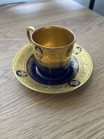 Sèvres 1945 Porzellan Kaffeetasse mit Untertasse