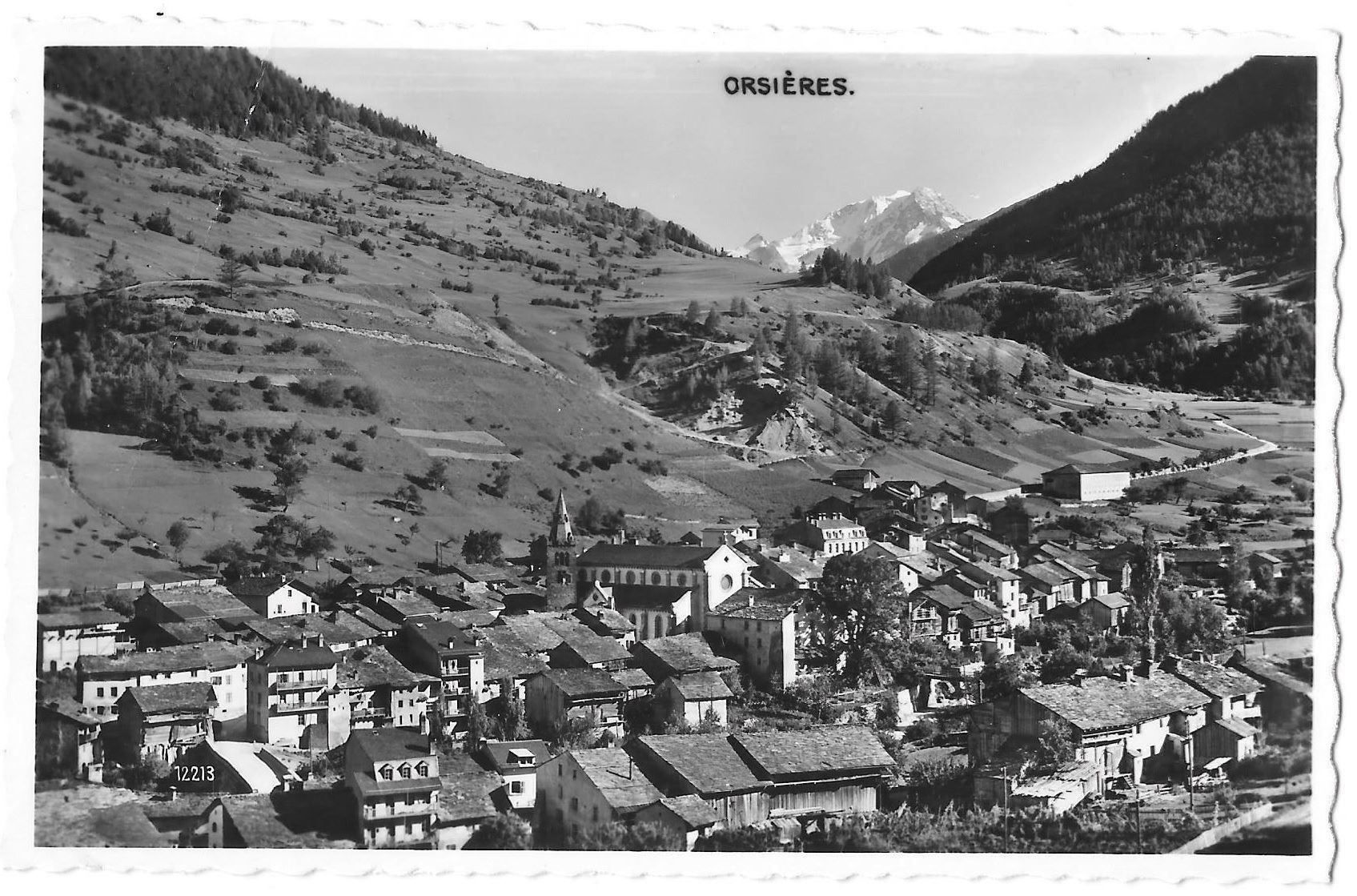 Cartoline postali: Orsières Vue générale – Usato da Olten venduto da clotaldi