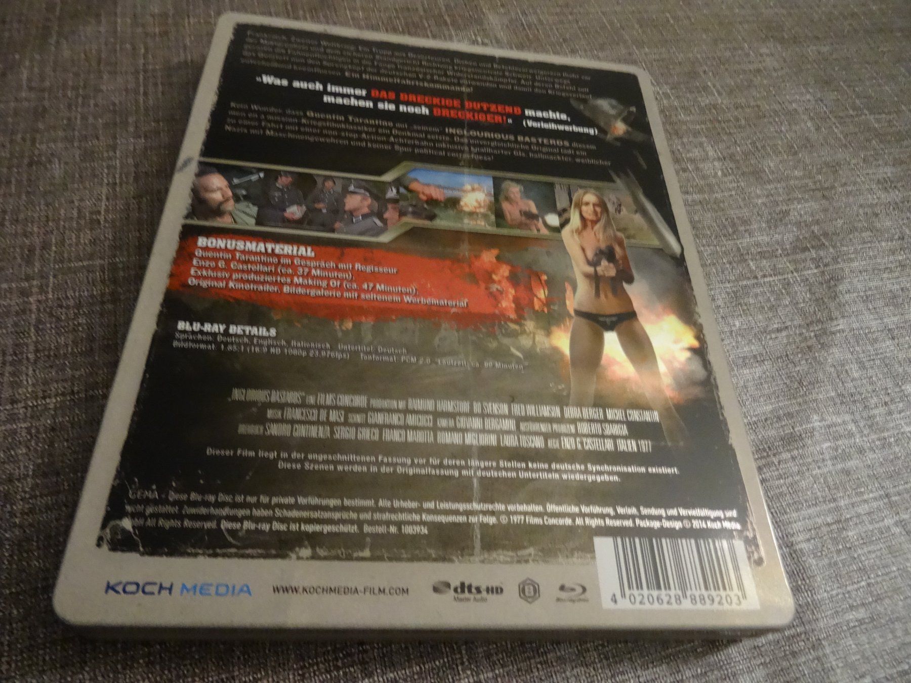 Tutti i DVDs: Inglorious Bastards Steelbook Blu-ray – Usato da Olten venduto da Disc-Verkauf 2