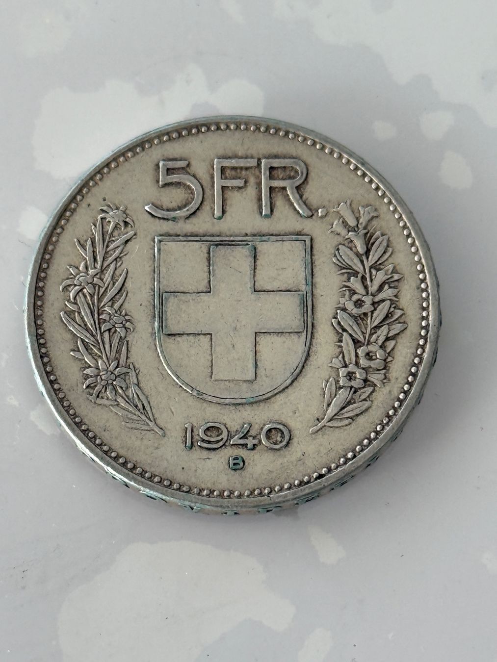 Tutti le monete: 5 Franken 1940  Rar – Usato da Wallisellen venduto da SWISS_SILVER1 1