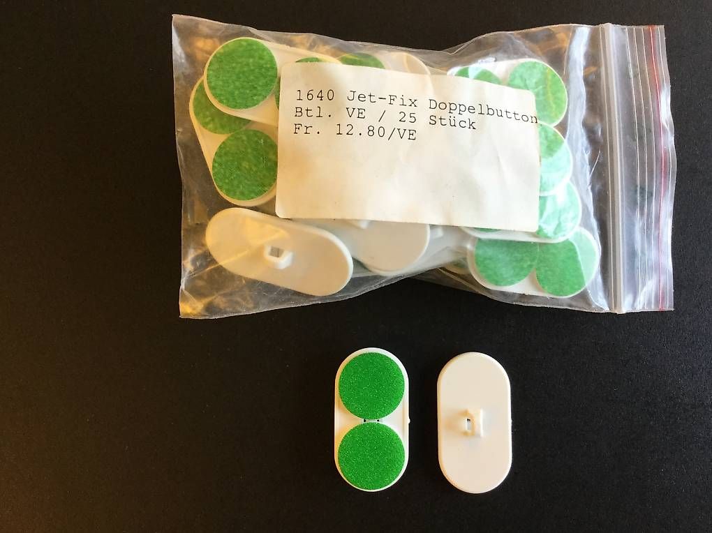 Supporti a parete: Jet Fix Doppelbutton Button für Werbung und Deko – Nuovo e nell'imballaggio originale da Kriens venduto da silo03 1