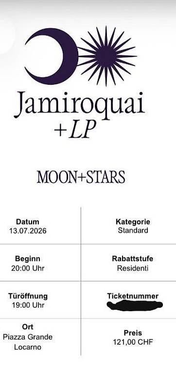 CDs: Concerto Jamiroquai - 13 luglio  – D'occasion à Bellinzona par ste_72hb