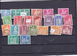 Schweizer-Marken Postgeschichte u. Baudenkmäler 1960 °°
