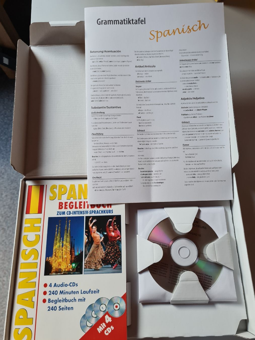 CD: Spanisch lernen: CD-Intensivkurs mit Begleitbuch & CDs – Nuovo (secondo la descrizione) da Werthenstein venduto da cha_cds6 2