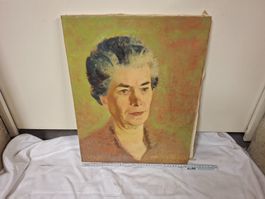 Gemälde "Dame" von Willi Zlamal, handsigniert, Rarität!