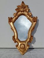 Antiker Wandspiegel Goldfarben Rokoko Florentiner Holzrahmen