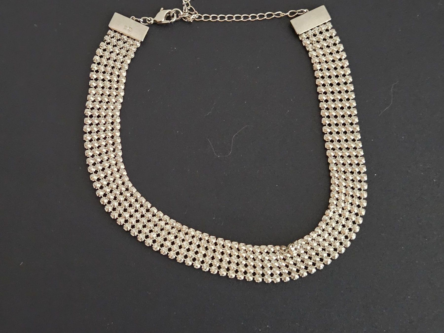 Swarovski Catenine: Original SWAROVSKI Strass-Collier silberfarben – Nuovo (secondo la descrizione) da Abtwil AG venduto da MaVo.0710 2