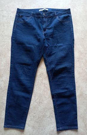 Damen Jeans Gr. 44 dunkelblau, Stretch