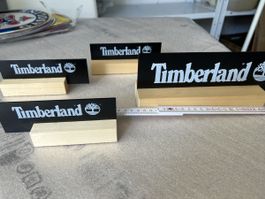 Timberland Logo Schilder, Neuwertig, Deko, 4 Stück