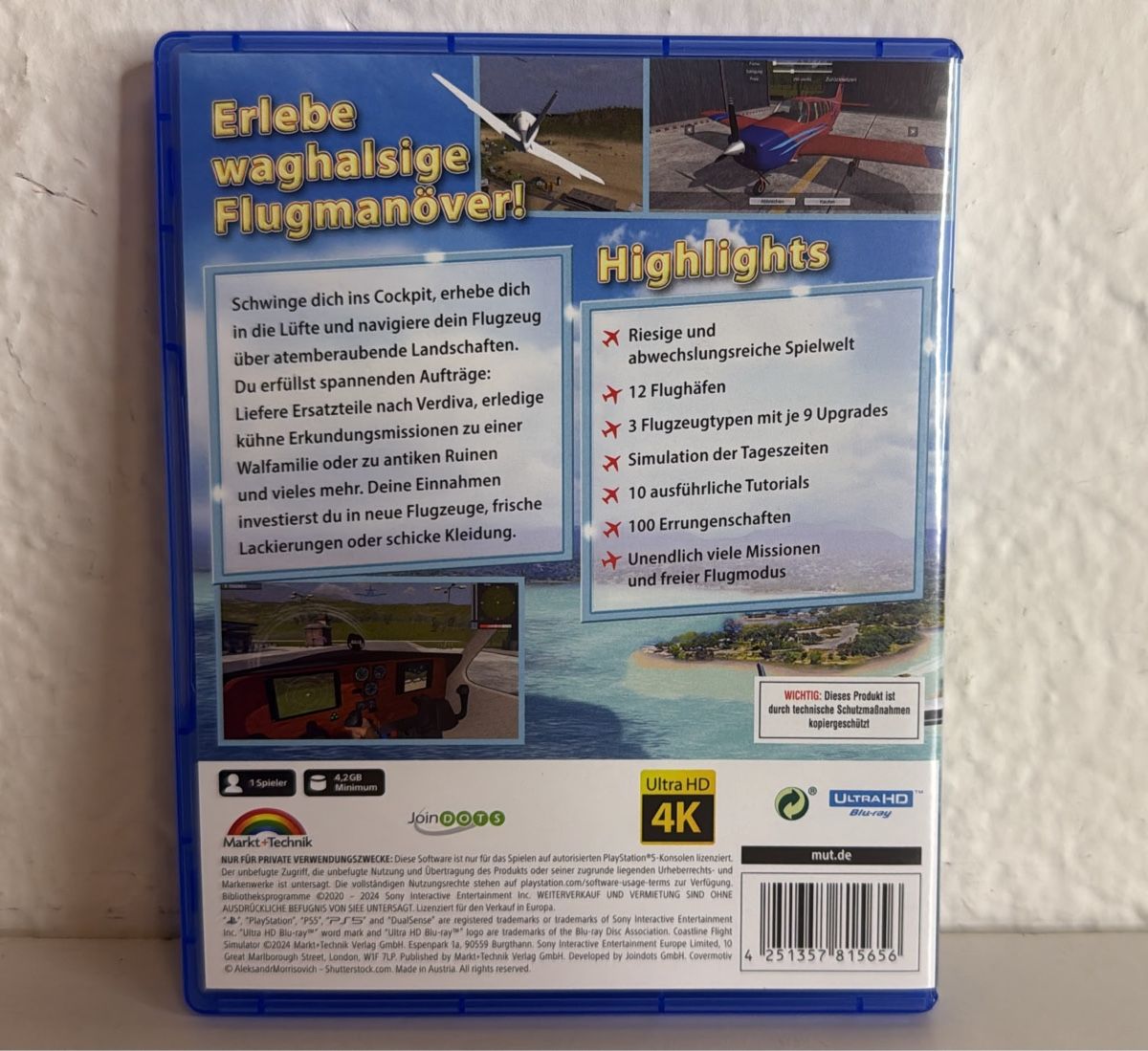 Sony Giochi: Coastline Flight Simulator PS5 game disc and case – Usato da Ehrendingen venduto da bubulence 1