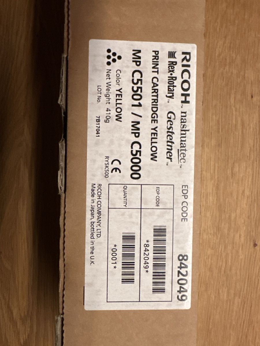 Ricoh Cartucce per stampanti & toner: Toner Yellow – Nuovo e nell'imballaggio originale da Oberwangen b. Bern venduto da Audiofisch