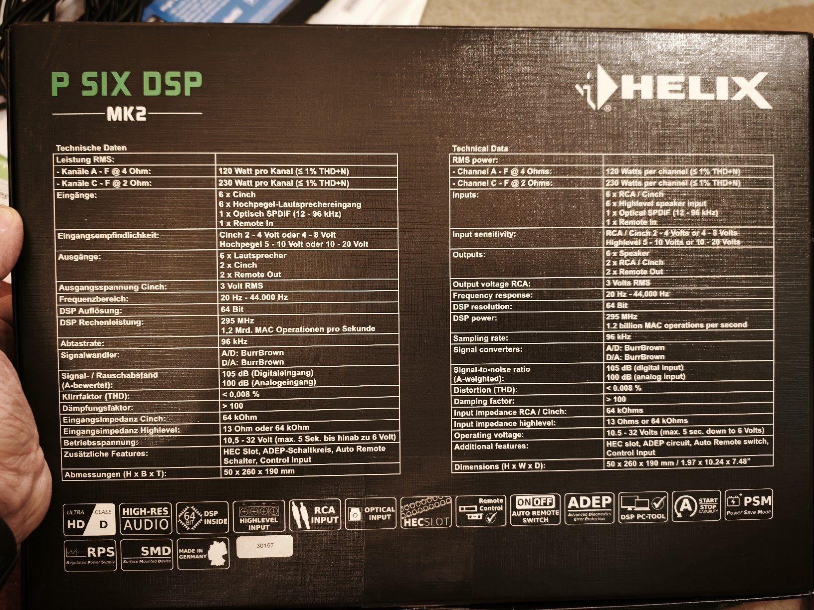 Helix Verstärker: DSP Helix P SIX DSP MK2 + Modulo Bluetooth HEC BT HD + URC.3 – Gebraucht aus Gordola von Angelbit 7
