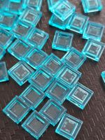 Lego 55 x Fliesen 1x1(25403) trans.blau