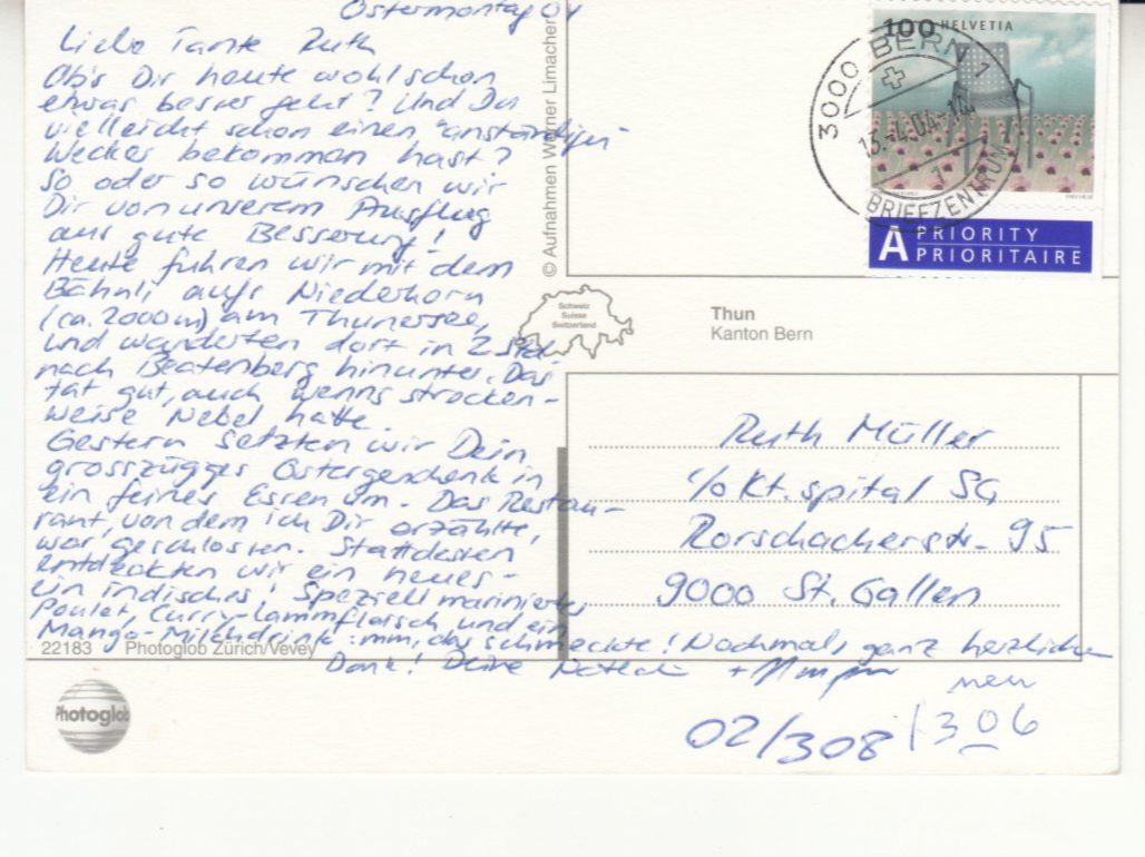 Ansichtskarten: Thun 2004 – Gebraucht aus Bürglen TG von StampGraf 1