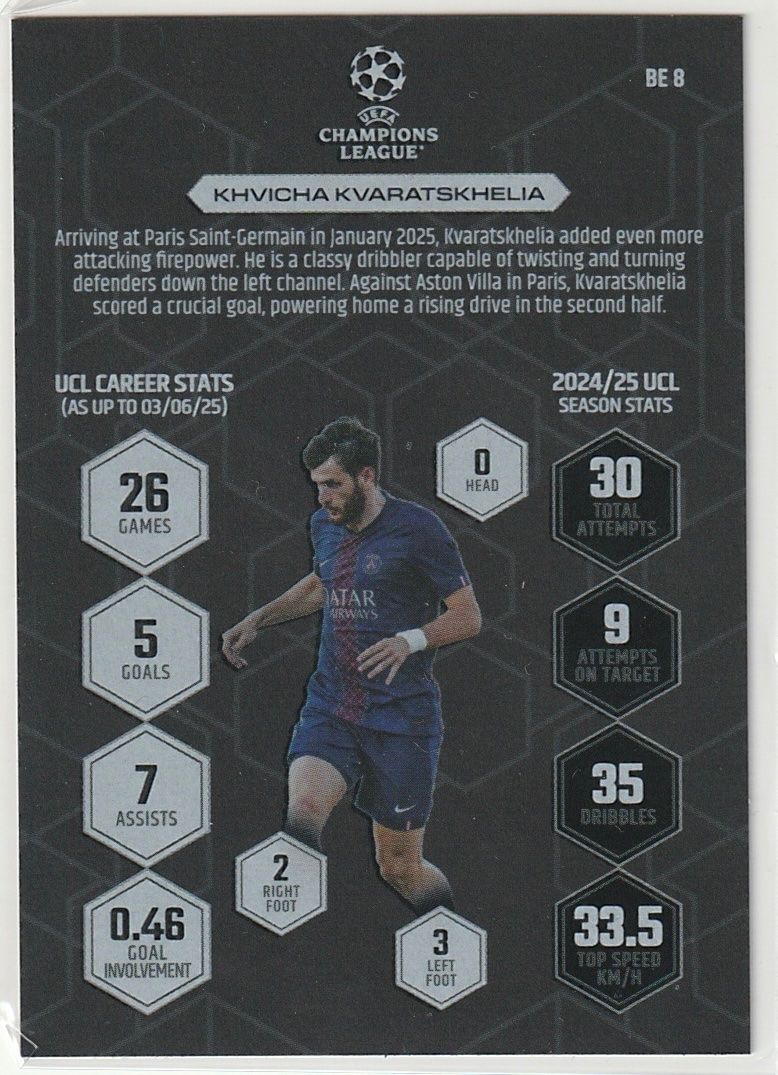 Topps Sammelbilder & Trading cards: Topps Match Attax UCL 25/26 Kvaratskhelia Black Edge Edition – Neu (gemäss Beschreibung) aus Biel/Bienne von historian-198 1