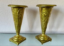 Art Deco Vasen Messing