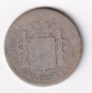 Tutti le monete: Spanien 1 peseta 1870 – Usato da Neuchâtel venduto da karlpierrino 1