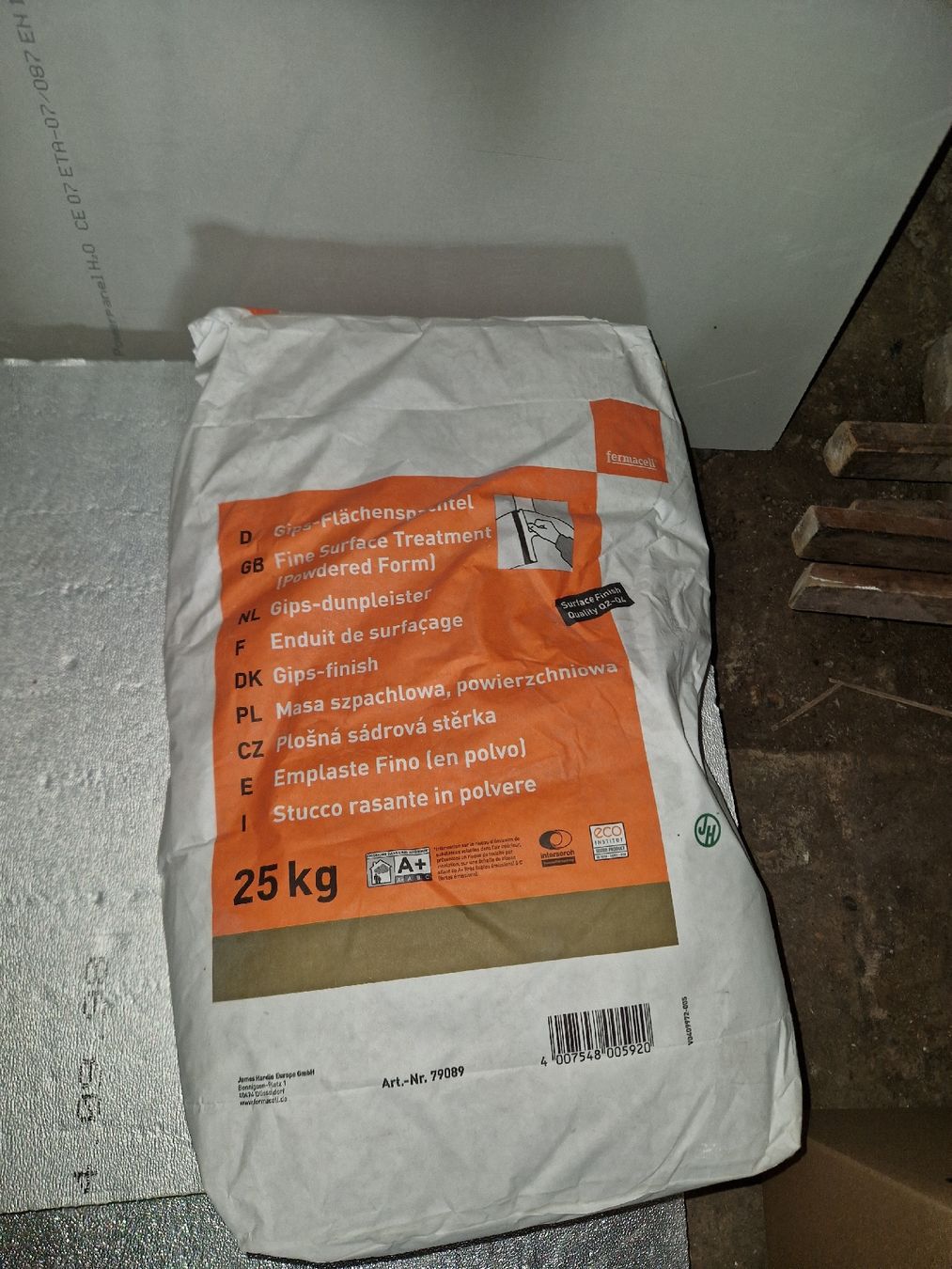 Materiale di riempimento: Fermacell Gips Flächenspachtel – Nuovo e nell'imballaggio originale da Berlingen venduto da ale_tzt5