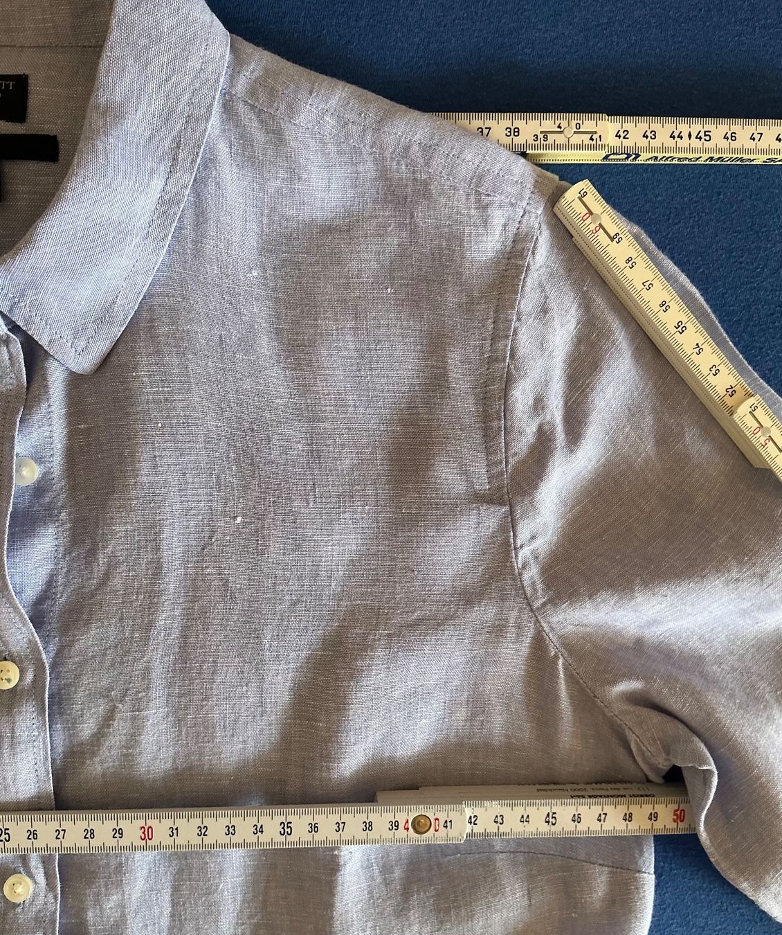 J.Crew Chemisiers: Hellblaue Leinenbluse J.Crew, Gr. 38-40, US 8 – Neuf (Voir description) à Cormondrèche par fra_gn5t 3