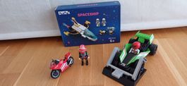 Playmobil Rennauto + Motorrad + Spaceship