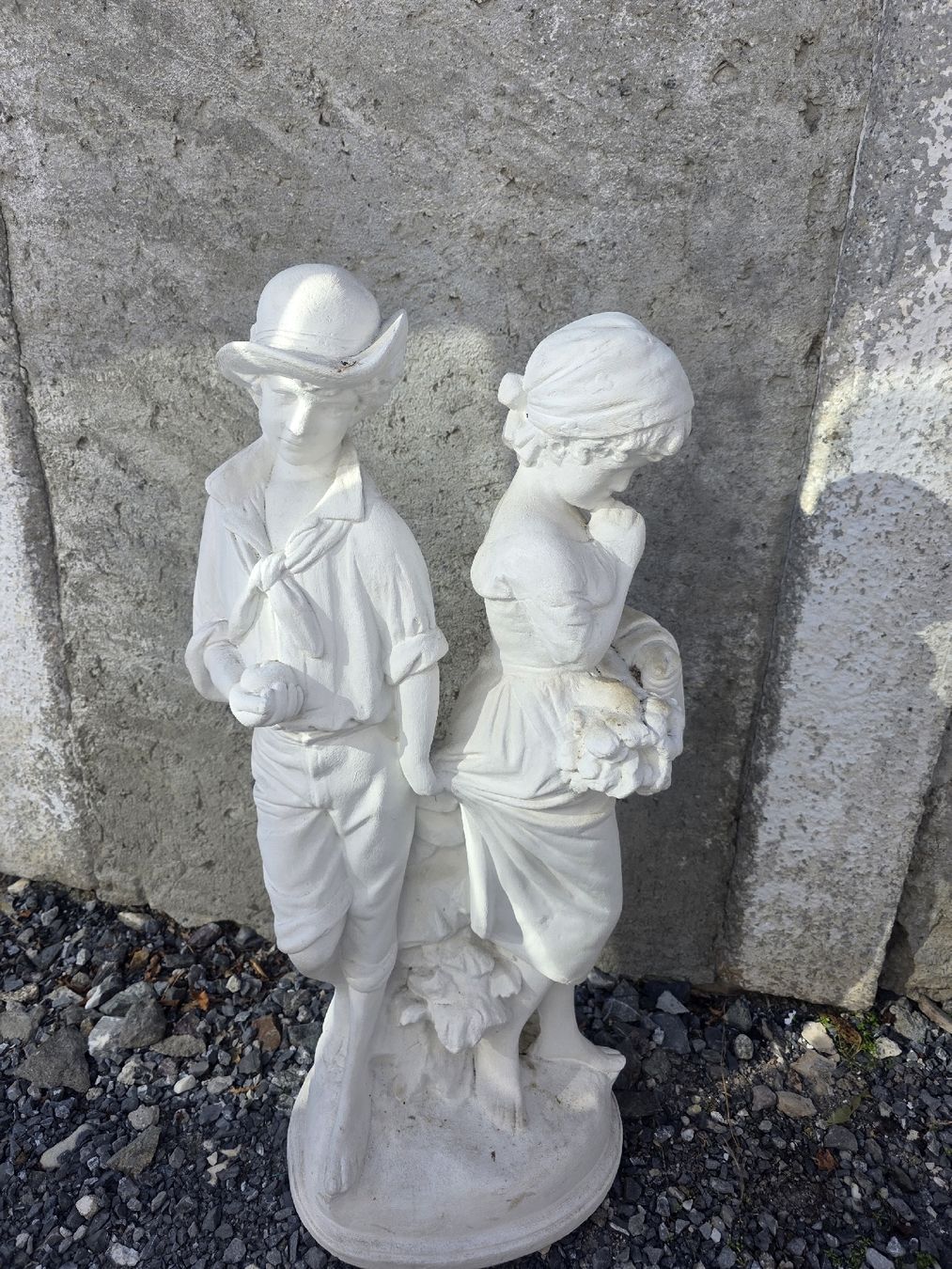 Sculture & Statue: Statue jardin couple 90cm – Usato da Collonges venduto da 2D_Collector