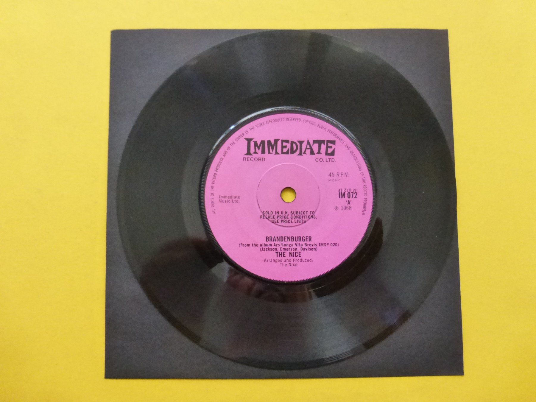 Dischi in vinile: The Nice – Brandenburger – Usato da Zürich venduto da Swiss57