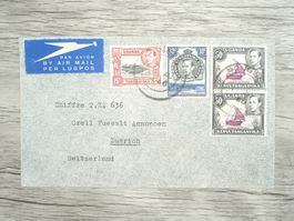 TR70 Enveloppe + Timbre Uganda 1946